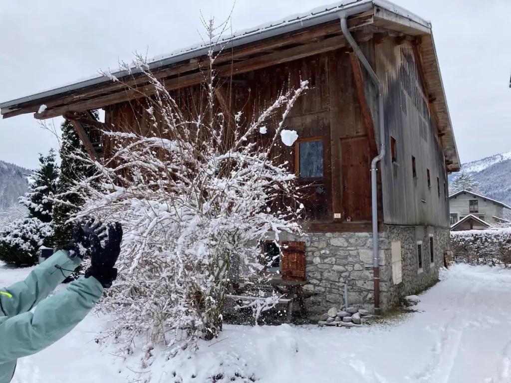 Le chalet des Moutons en hiver, Samoëns