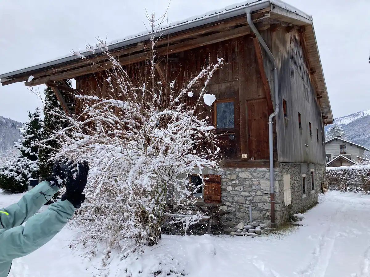 Le chalet des Moutons en hiver, Samoëns